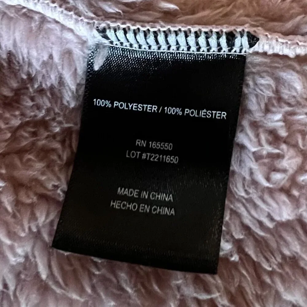 32 Degrees | Women's | Crepe Pink | Sherpa | Hooded Open Cardigan | Size L - Picture 8 of 9